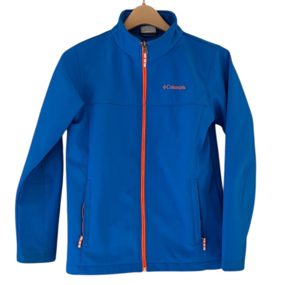 Columbia Kids Bright Blue Jacket with Orange Accents